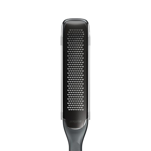 Zyliss Rasp Grater - Handheld Grater with Stainless Steel Blade & Wheat Straw Handle - Ideal for Hard Cheese, Chocolate, Ginger, & More - Protective Cover Doubles as Scraper
