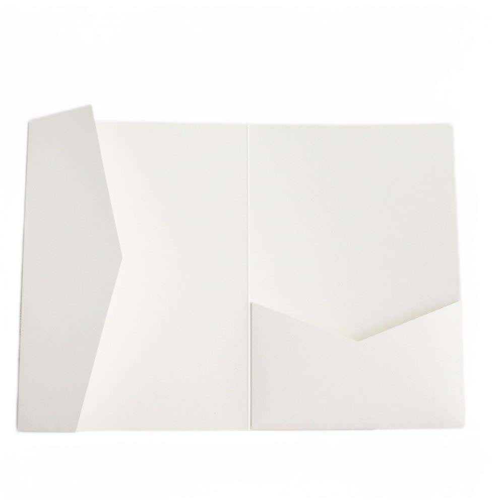 Ivory Invitation Pocket Envelope For Wedding Engagement Bridal Shower Birthday 20 sets (ivory)
