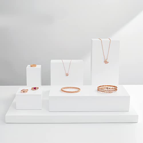 Oirlv Solid Wood Minimalism Style Jewelry Display Stand Showcase Jewelry Organizer Square Holder(SM05203) - color: SM05203