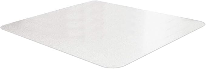 HugsandTails Under Pet Cage Mat for Bird Cages, Reptile Aquariums, Dog Kennels, Water-Resistant Pad for Hard Floors and Surfaces, 48 Inches x 48 Inches, Clear