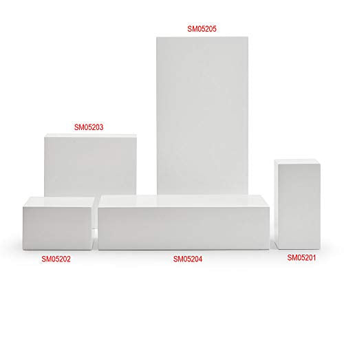 Oirlv Solid Wood Minimalism Style Jewelry Display Stand Showcase Jewelry Organizer Square Holder(SM05202) - color: SM05202