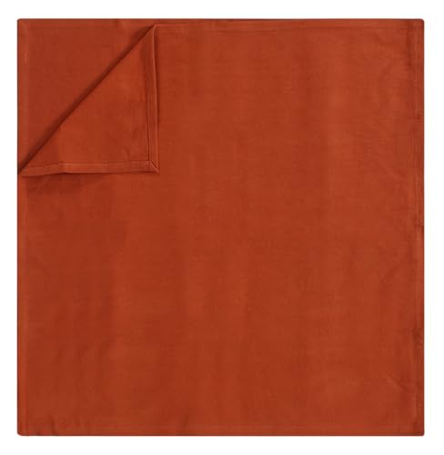 Accent Home 100% Cotton Napkins, Delicate Cloth Napkins for Dinners, Parties and Weddings,18 x 18 Inch Set of 12 - Rust - color: 03 - Rust - Twill, size: 18"x18" - Pack of 12