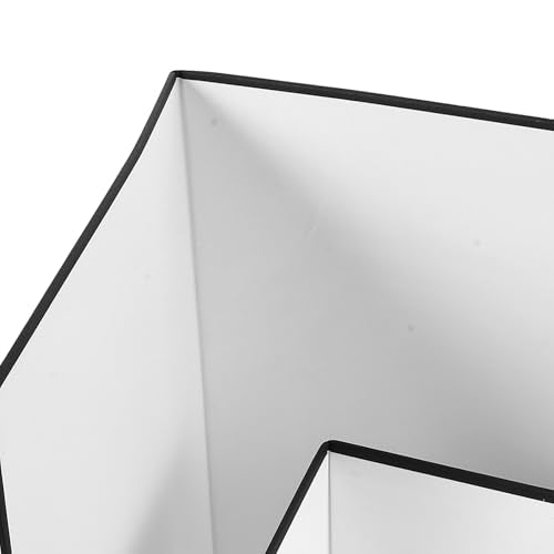 Healeved 2pcs Photography Reflector Boards Foldable Light Reflector Cardboard for Camera Accessories Studio Photo Shoot Lighting Control with Black and White Surfaces, Suitable for Product
