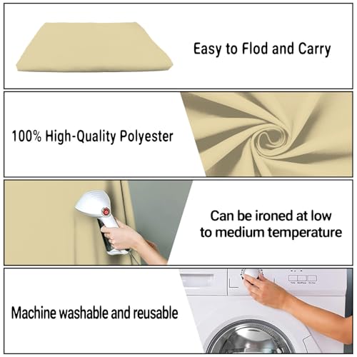 Tan Photo Backdrop for Photoshoot 6x9ft, Zoom Meeting Photography Backdrop Studio Shooting Props - color: Tan, size: 6X9ft