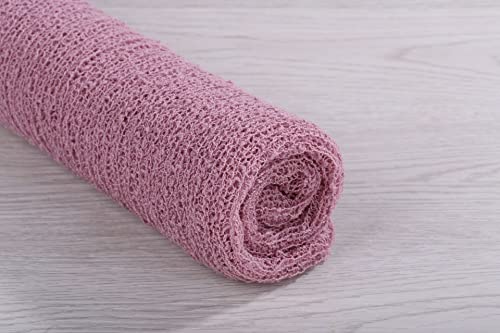 Newborn Photography Props Wrap Stretch Long Ripple Blanket Yarn Baby Photo Props Boy Girl Cloth Fabric Layer - color: Light Purple