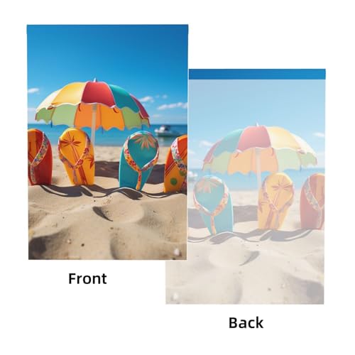 Colorful Flip Flops Beach Ball Backdrop Background for Photography 5x7ft Photobooth Professional Photo Backdrop Curtains Video Photography Studio Photo Backgrounds Banner BoothScreen Parties - color: Colorful Flip Flops Beach Ball