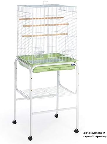 Prevue Pet Products Bird Cage Stand with Shelf Toys - S, White