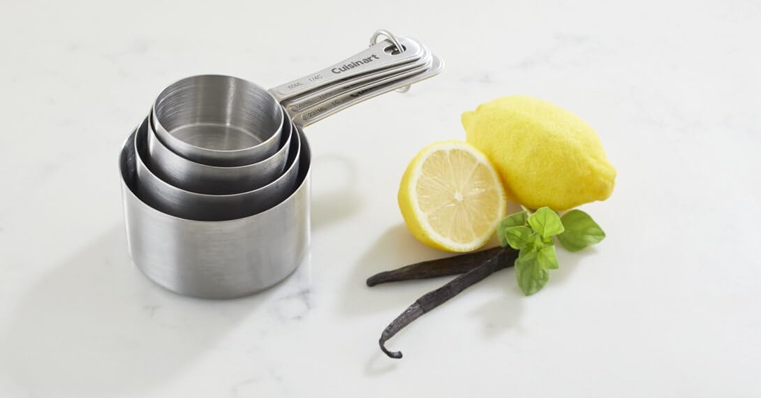 Cuisinart CTG-00-SMC Stainless Steel Measuring Cups, Set of 4,Silver