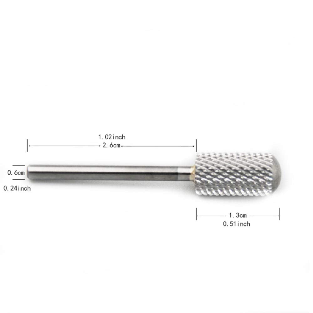 Rolabling 3 pcs Round Head Alloy Nail Drill Bits Manicure Drilling with 1 pcs Nail Drill Bit Storage Box For Electric Nail Drill Manicure Machine Nail Gel Polish Removal Nail Accessories Tool (Set)
