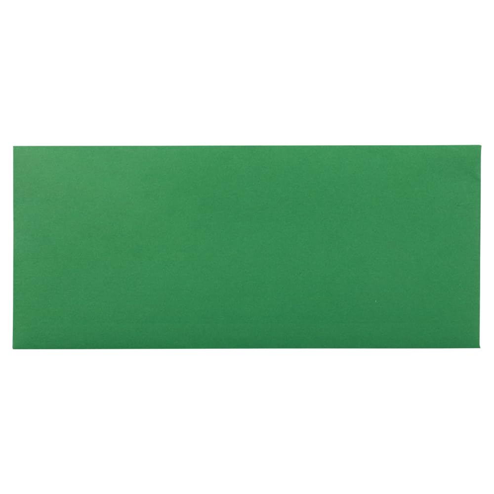 JAM PAPER #10 Business Colored Envelopes - 4 1/8 x 9 1/2 - Green Recycled - 50/Pack