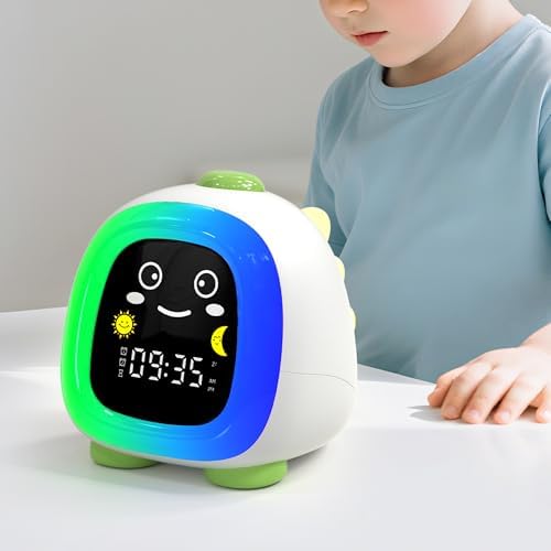 ANALOI Alarm Clock for Kids, Ok to Wake Up Sleep Training Clock for Boys