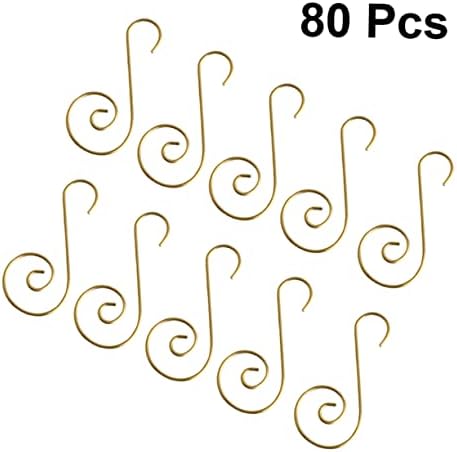 Christmas Decorations Hooks 80pcs S-Hook for Ornaments Metal Sturdy and Easy to Use Enhance Your Tree