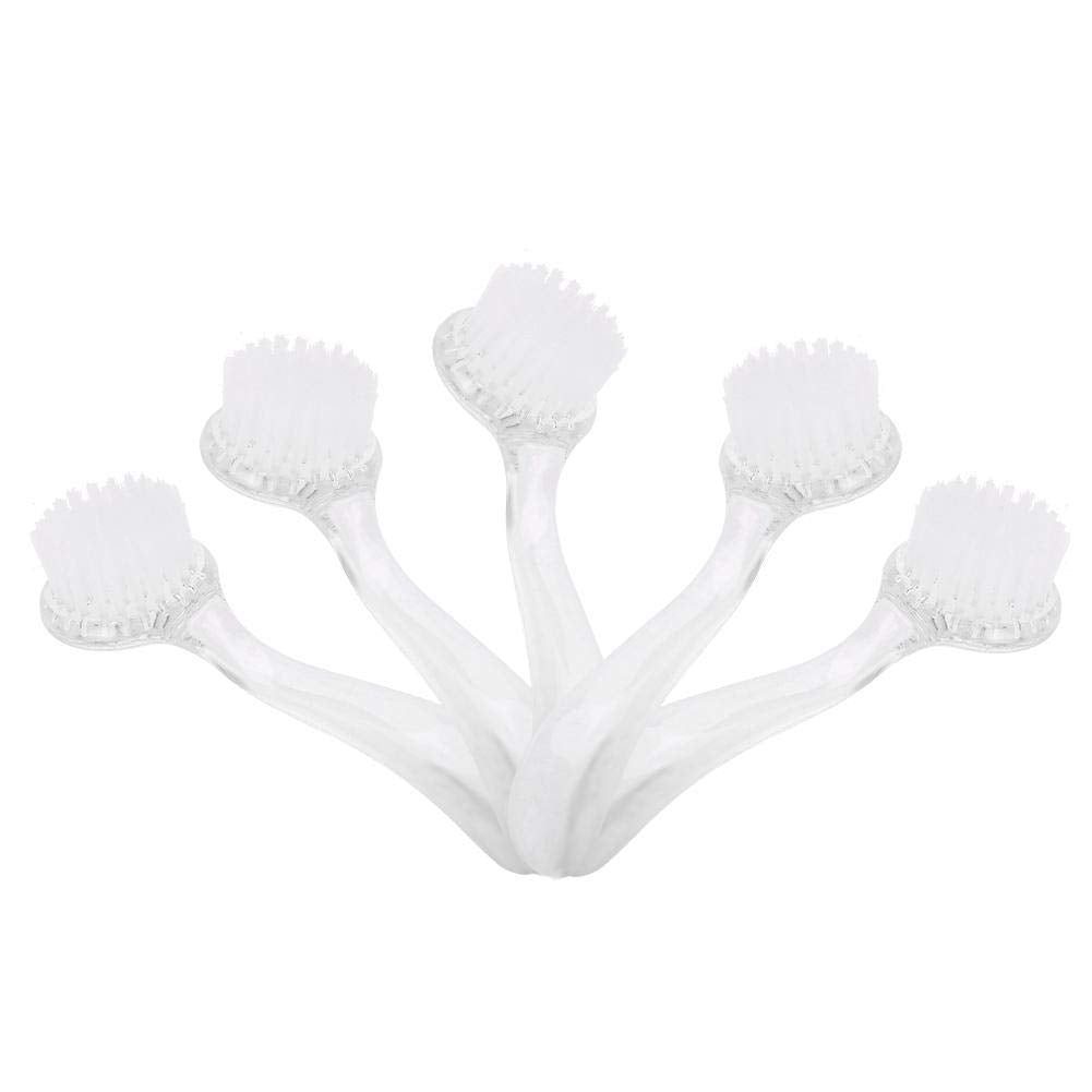 5Pcs Soft Nail Dust Cleaning Brush, Nail Nail Dust Brush Nail Brushes Manicure Diy Tool For For Salon And Home(White)