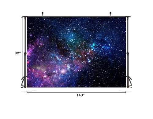 12x8ft Fabric Starry Outer Space Backdrop Photography Universe Milky Way Stars Background Galaxy Nebula Decorations Kids Adult Birthday Party Backdrop Baby Shower Photoshoot Studio Props - size: 12x8FT