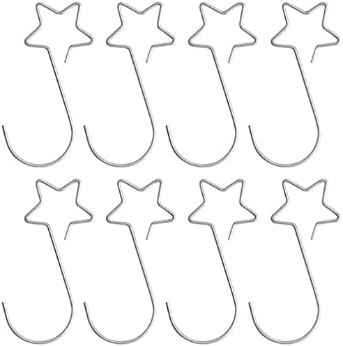100 Pcs Metal Star-Shaped Hangers Christmas Ornament Hooks, Christmas Tree Hooks for Xmas Tree Hanging Decoration