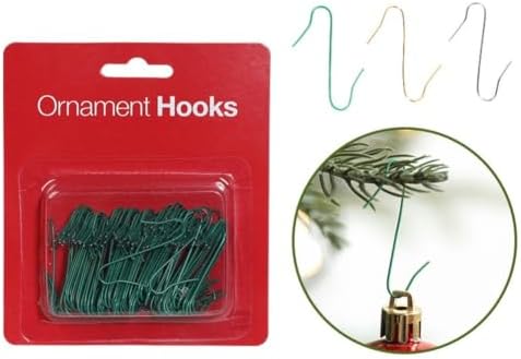 100 Pack Christmas Tree Ornament Hooks