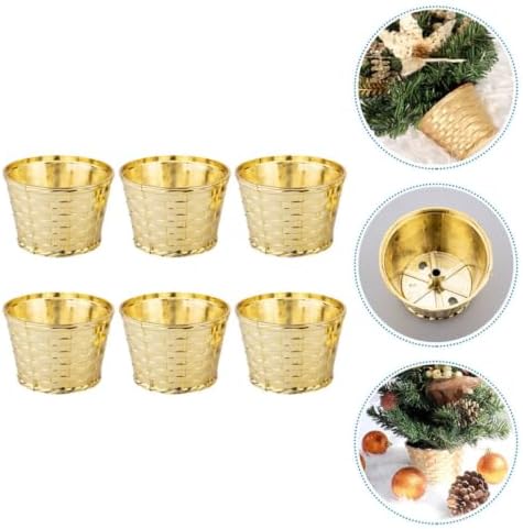 Beaupretty 6pcs Christmas Tree Stand Base for Mini Desktop Artificial Trees