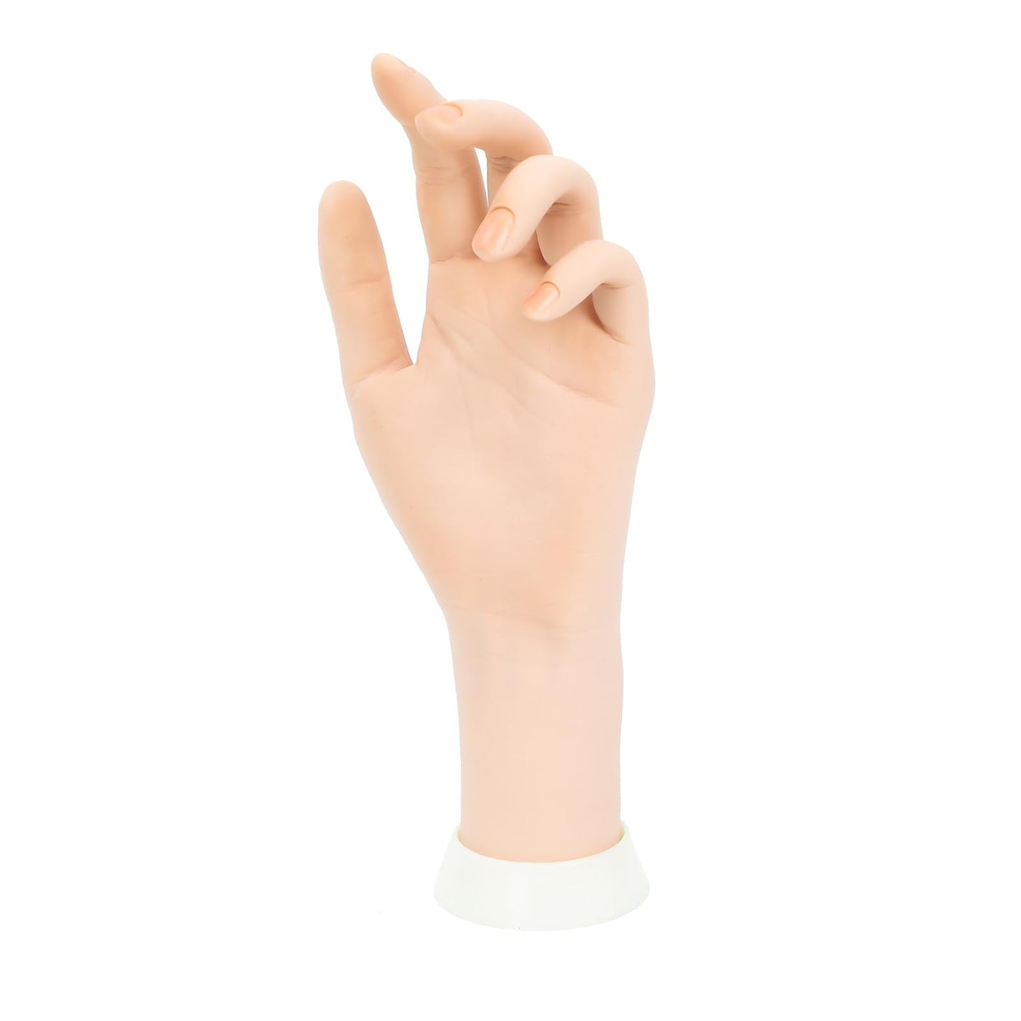 Practice Hand for Acrylic Nails Soft Touch Mannequin Hand for Nails, Flexible and Bendable Fake Hand for Nails for Nail Art Beginners