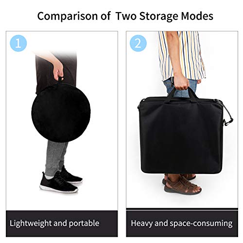 Photo Studio Light Box 24''x24'' with LED Lights, Collapsible Photography Photo Background Shooting Tents with 4 Photo Backdrops(Black, White, Blue,Green) 5500K US Plug - size: 24''×24''