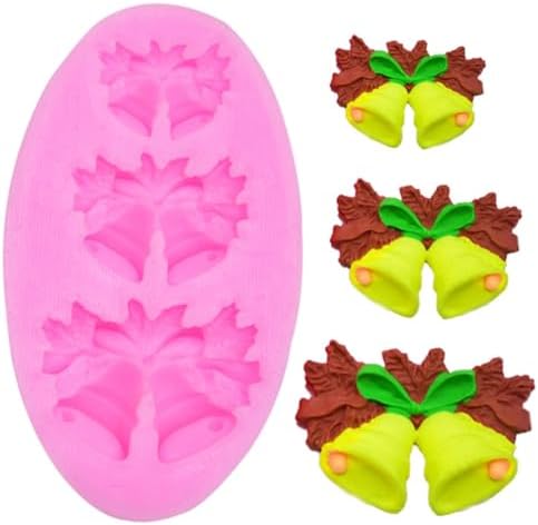 Christmas Silicone Baking DIY Multiple Deco Cake Fond Chocolate Selected Wood These Pend Are Designed for Durability Ensu That They Can Baking Silicone (Christmas Bells #22)