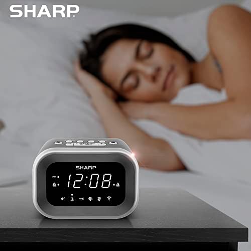 Sharp Big Bang Super Loud Alarm Clock for Heavy Sleepers, 115dB, 6 Sounds | Adjustable tone, custom snooze, 2 wake times, battery backup, hard of hearing, deep sleep, shift workers, dorm room, students