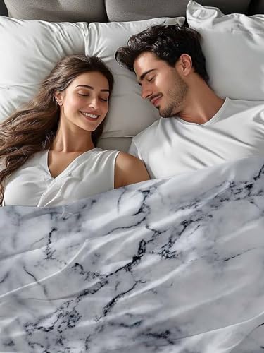 Cal King Size Flat Sheet Only, Abstract Marble Stone Texture Bed Top Sheet Soft Microfiber Breathable Bedding Flat Sheets, Natural Crack Gray Rock Top Sheets Hotel Luxury - size: California King