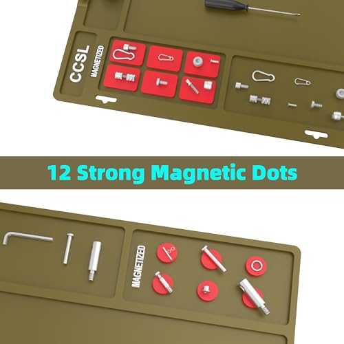 Gun Cleaning Mat 48"x16", Extra Large Magnectic Gun Mat for All Guns Anti-Slip Rubberized Workbench Mat for Pistol and Rifle - color: Brown
