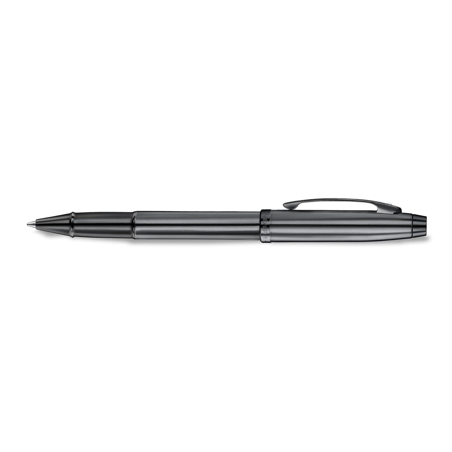 Sheaffer 100 Rollerball Pen | E9375 Ionic Shiny Grey Gunmetal with PVD Trims | Premium Rollerball Pen
