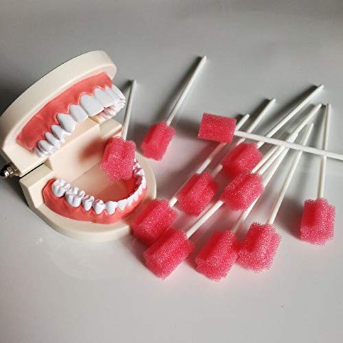 Oral Swabs Flavored Lemon- Elderly Tooth Cleaning Sponges 150 Counts