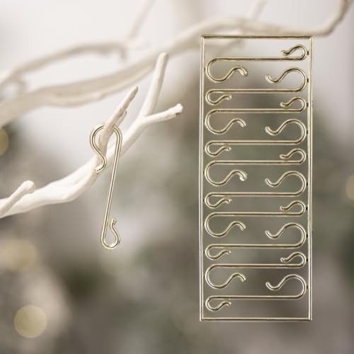 50 PCS Transparent S-Shaped Hooks For Christmas Ornaments