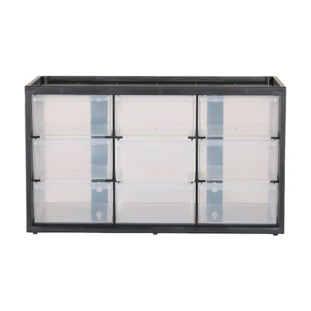 CRAFTSMAN Plastic Storage Organizer Bin System, 9 Compartment, Modular, Home Office (CMST40709)