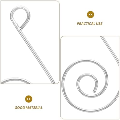 50pcs Stainless Steel S-Shaped Ornament Hooks for Christmas Ornaments and Jewelry, Easy Installation, Versatile Use, Silver Wire Hangers for Christmas Tree and Jewelry Making