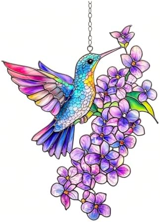 2D Flat Bird Acrylic Window Hanging Ornament Home Wall Decor Suncatcher