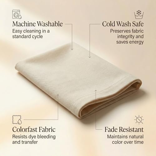 ACCENTHOME Accent Home 100% Cotton Napkins, Delicate Cloth Napkins for Dinners, Parties and Weddings,18 x 18 Inch Set of 12 - Natural - color: 01 - Natural - Twill, size: 18"x18" - Pack of 12