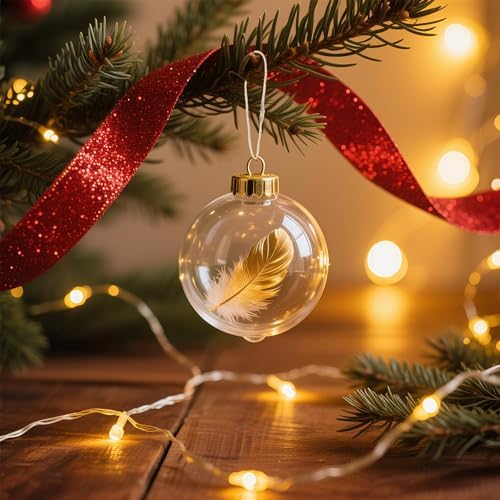 800 Pcs Christmas Ornament String, 7.87" Ornament Hanger Hooks w/Snap,Easy and Fast Locking Fastener Hanging Decoration Ropes for Christmas Tree Holiday Party(White)
