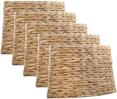 AuldHome Design Woven Hyacinth Christmas Tree Collar (Natural, 29-Inch), Natural Fiber Rustic Farmhouse Basket Weave Large Tree Skirt