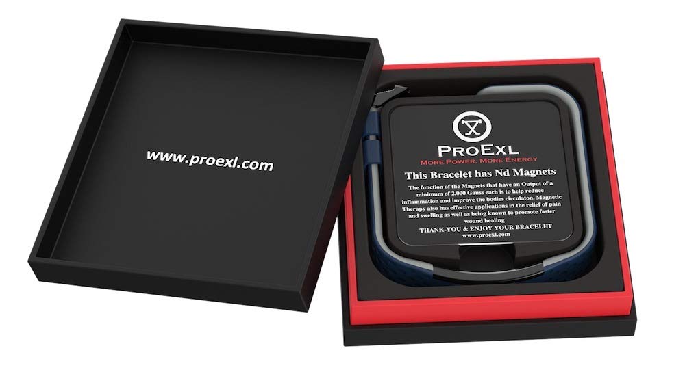 ProExl® Sports Golf Magnetic Bracelet Carbon Dark Black