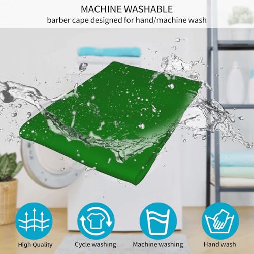 Custom Barber Cape Unisex Salon Hair Cutting Capes Add Your Image Logo Haircut Kit Personalized Stylist Tool - color: Green