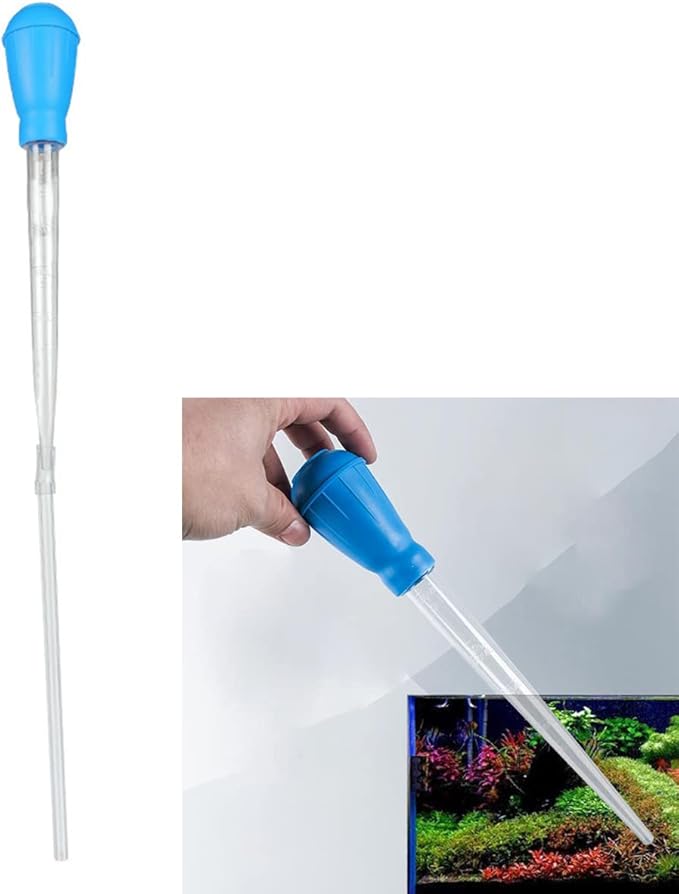 Fish Tank Cleaning Tools,Mini Manual Aquarium Dropper for Fish Tank(45cm)
