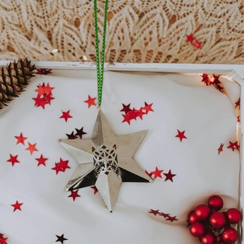 200pcs Christmas Ornament Hanger Strings,Precut Xmas Ornament Hanger Ropes,Snap Lock Hang Fastener Hang Tag Strings or Xmas Tree Hanging Holiday Party(Green&Red)