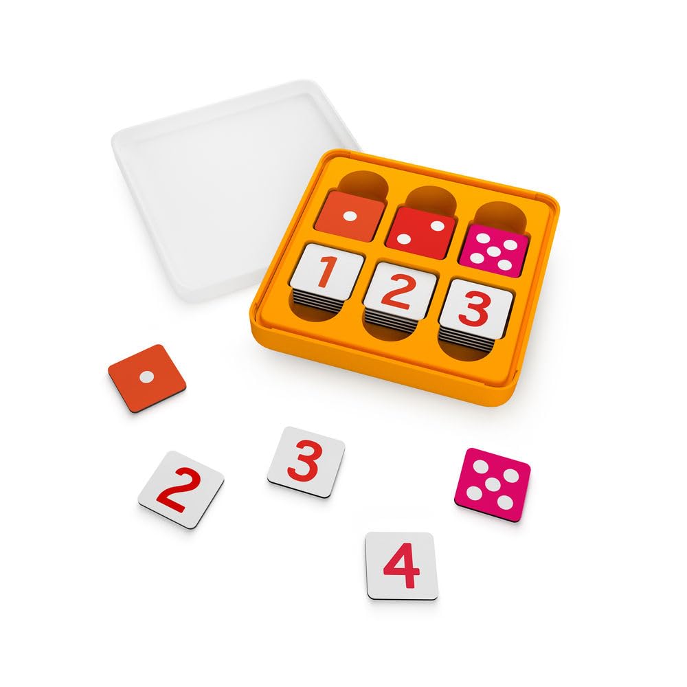 Osmo-Genius Numbers for iPad & Fire Tablet - Ages 6-10 - Math Equations (Counting,Addition,Subtraction & Multiplication) Educational Learning Games - STEM Toy-Boy & Girl (Osmo Base Required)
