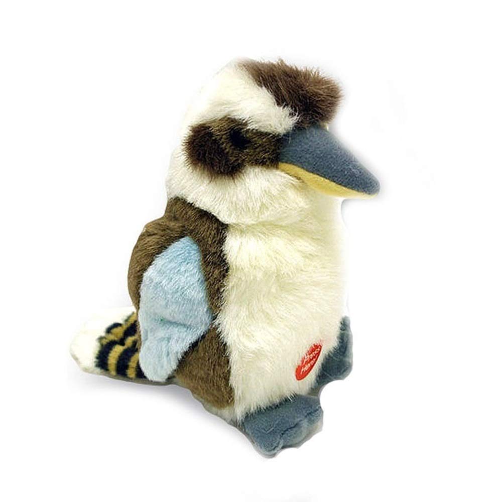 Wild Republic Audubon Bird Laughing Kookaburra with Authentic Bird Sound, Stuffed Animal, 6 Inches, Plush Toy, Fill from Recycled Water Bottles