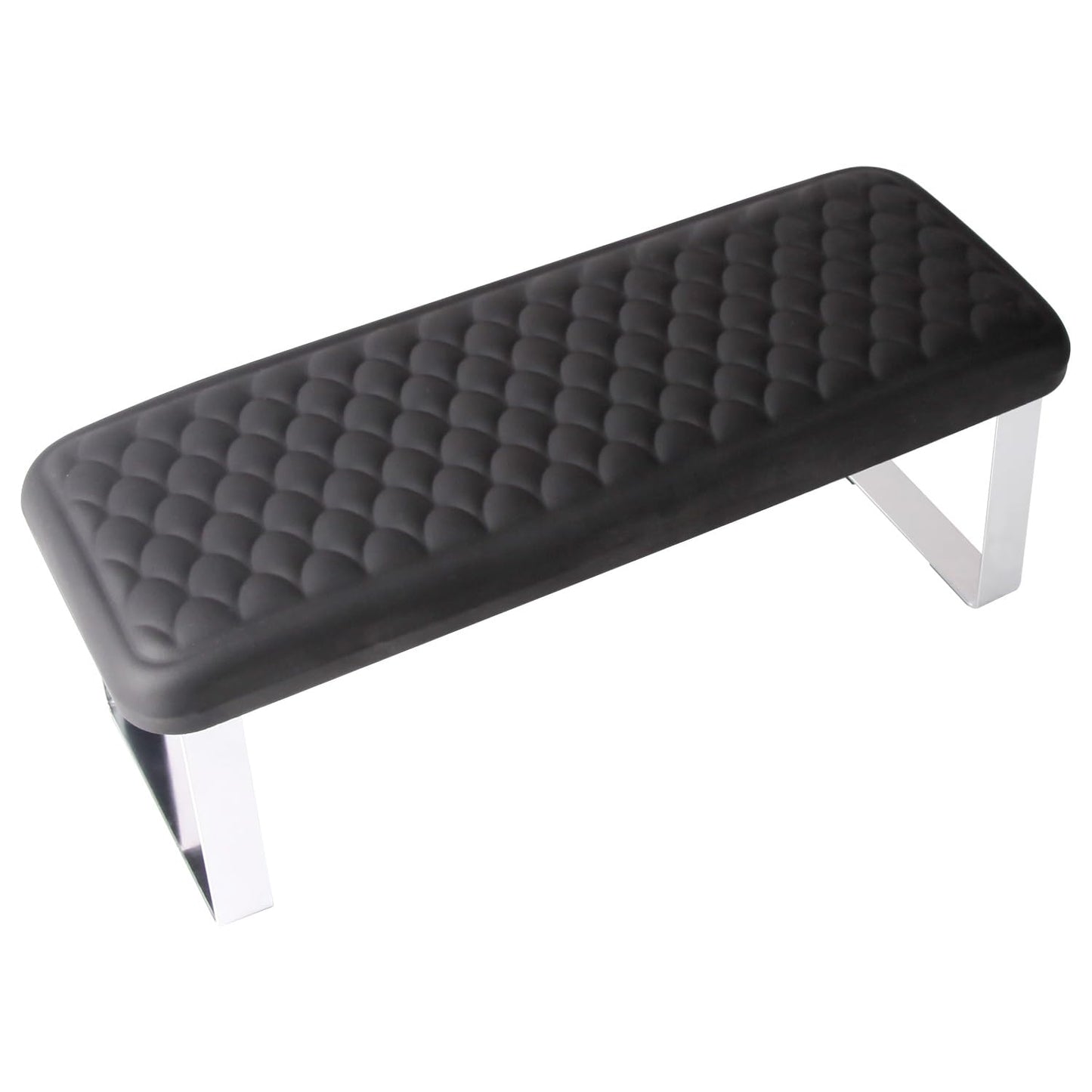 Arm Rest for Nails Tech, BORNBYME Update PU Leather Fish Pattern Hand Nail Foot Stand Rest for Manicure & Pedicure,Black