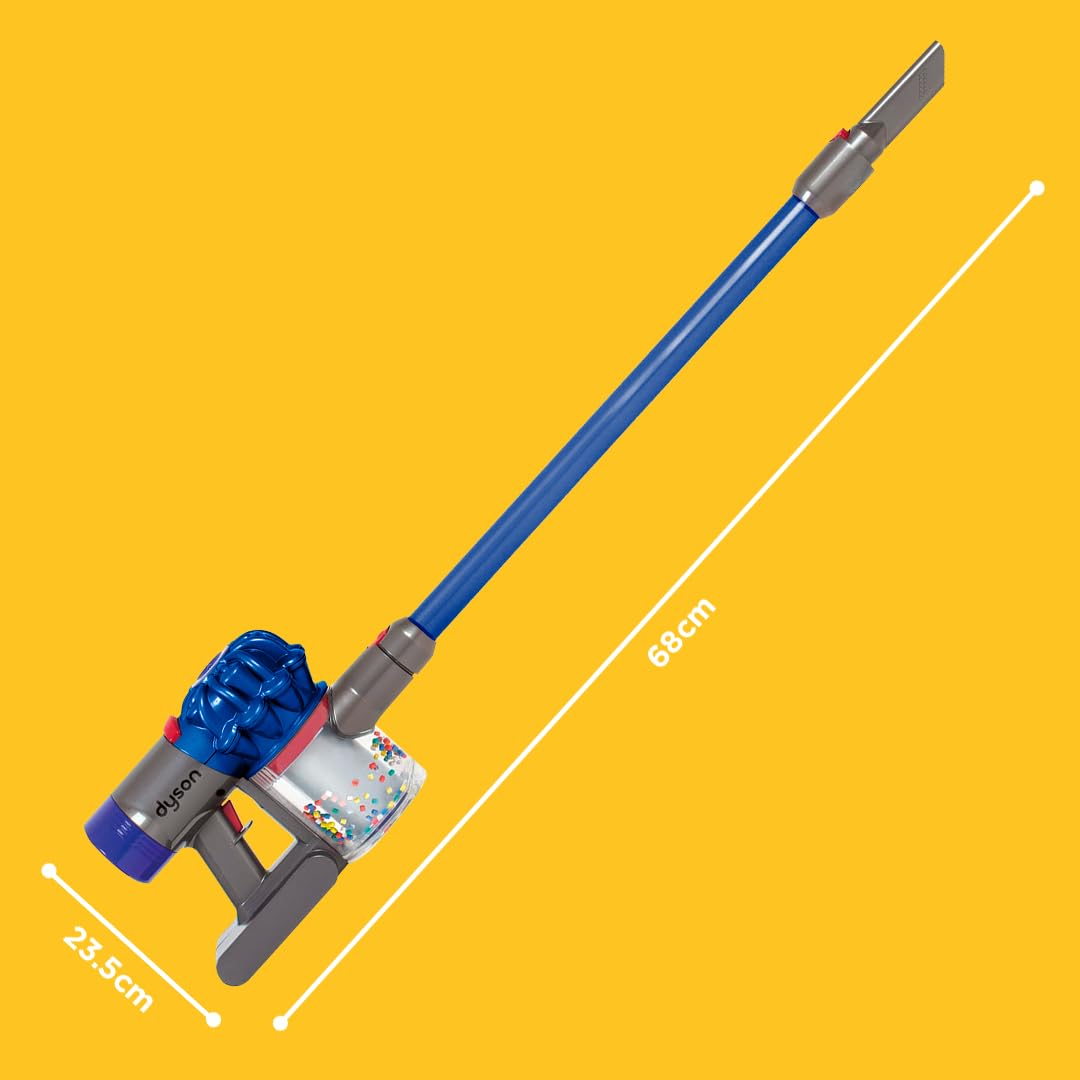Casdon Dyson Cordless Vacuum Blue | Interactive & Officially Licensed Toy Dyson Vacuum For Children Aged 3+ | Realistic Role-Play Fun!