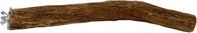 Polly's Single Bolt Hardwood Cage Perches Made in USA for Budgies, Parakeets, Cockatiels, Greys, Amazons, Blue & Gold Macaws, Cockatoos, Green Wing Macaws & Hyacinths. (Large)