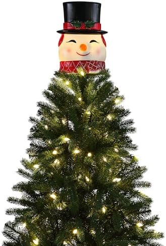 Mr. Christmas 12" Blow Mold Lit Tree Topper - Snowman