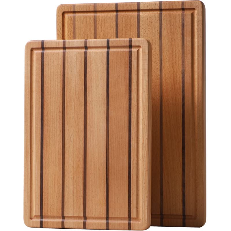 Premium Solid Wood Cutting Board for Steak & Pizza - 13"x9"x0.8" Chopping Block for Kitchen & Restaurant, Perfect for Meat Preparation and Serving