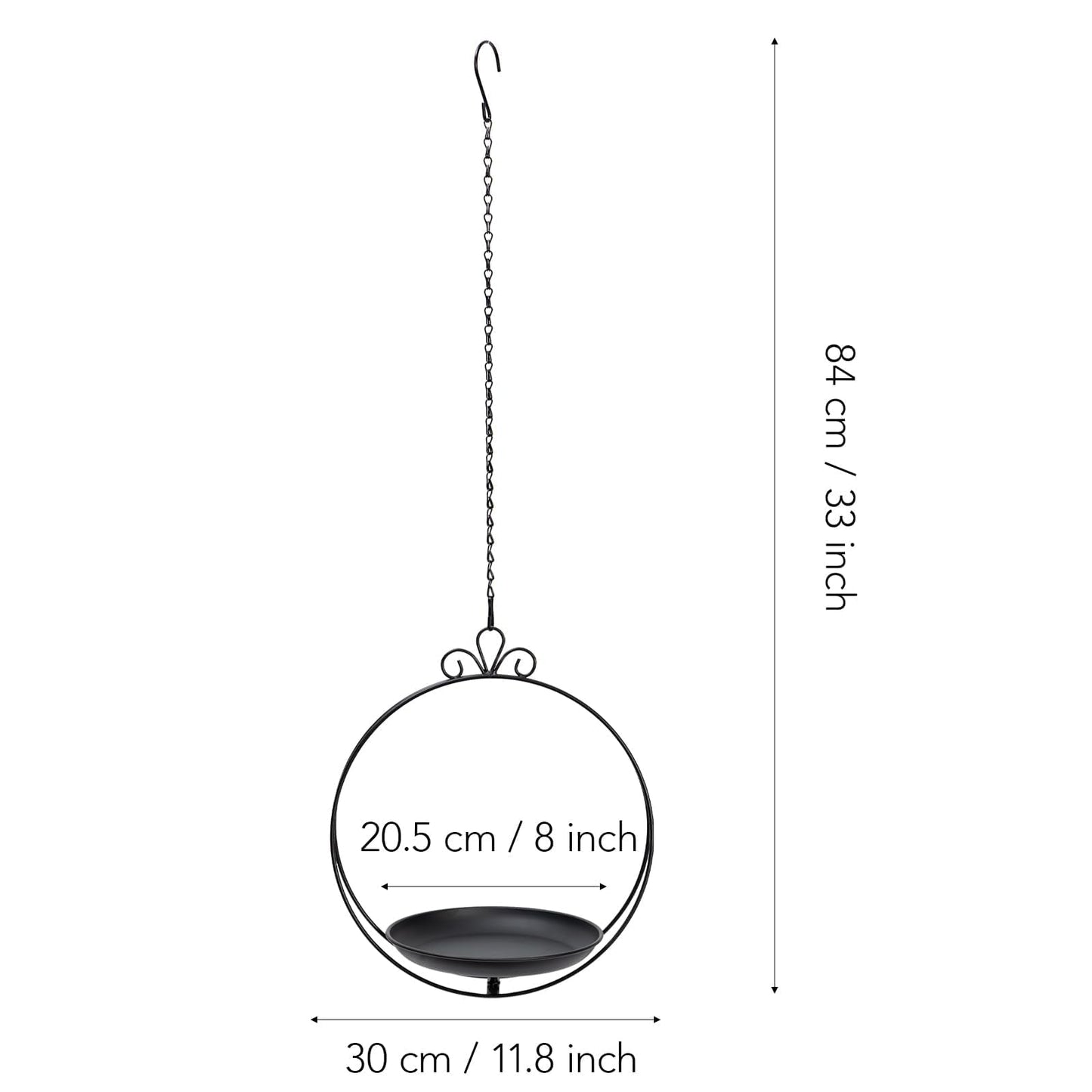 ZYUXUAN Hanging Planters for Indoor Plants, 2 Pack Metal Wall Ceiling Window Plant Hangers Kit with Trays and Chains for Succulents Pothos Herbs Balcony Patio Living Room