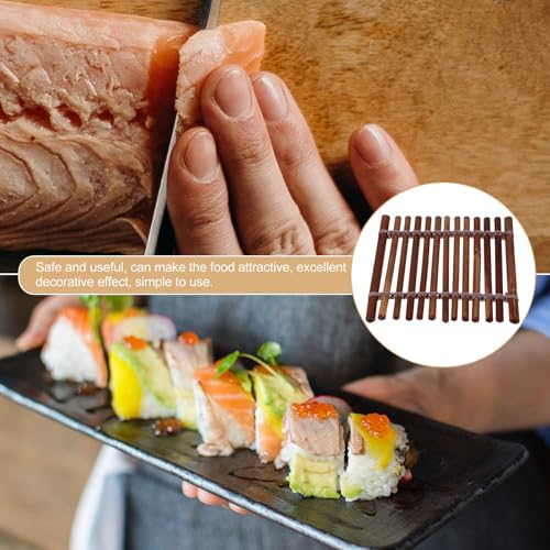 SHINEOFI Japanese Sashimi Serving Plate 13x13cm Sushi Decoration Food Photography Backdrop Japanese Food Ornament for Dining and Entertaining