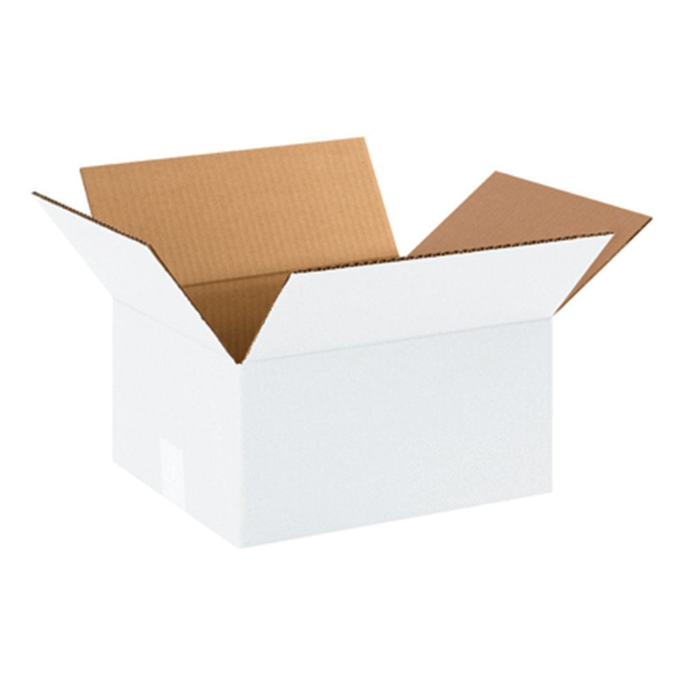 AVIDITI White Shipping Boxes 12"L x 10"W x 6"H (25 Pack) Small Medium Mailing Box for Small Business Packaging, Mailers, Gifts & Storage